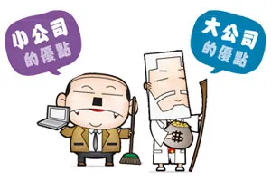 大、小公司的優點