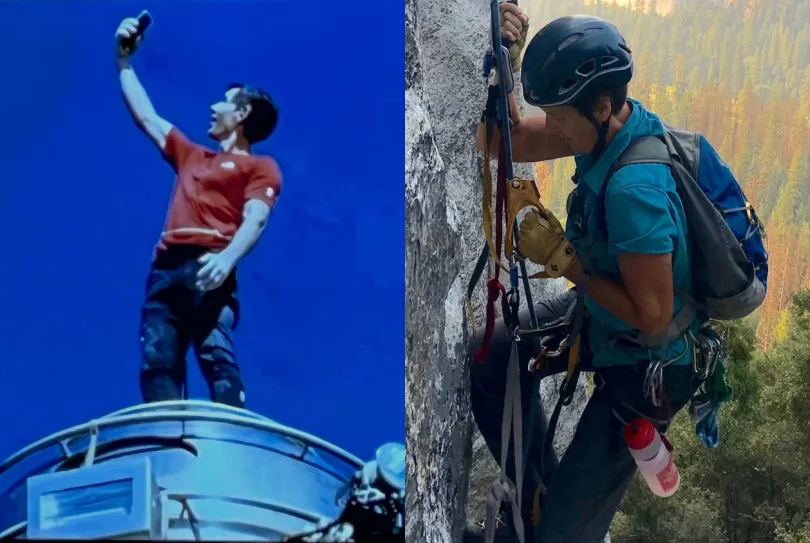 兒子選擇徒手攀岩，58歲媽媽也上岩壁！為甚麼？